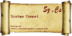 Szalma Csepel névjegykártya